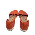 Eileen Fisher  Sandals‎ Size 6 Magma Coral Stretch Knit Open Toe Espadrilles Photo 4