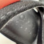 ASOS Black Suede Leather Strappy Chunky Heels Womens 8 Peep Toe Classic Preppy Photo 1