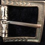 Vera Pelle  Authentic Leather Metal Stone Croc Belt Photo 3