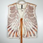 Anthropologie By  Embroidered Sherpa Vest Photo 3