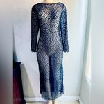 DEAN HUTCHINSON long sleeve midi dress size S/M fits dark blue color Photo 1