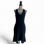 THEIA Sleeveless Beaded Sequin Black Dress Size 6 Photo 3