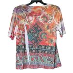 Westbound  Womens Top Medium Blouse Short Sleeve Multicolor Lightweight  USA Photo 1