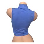 Nike  Air mock neck tank small sleeveless T-shirt purple workout active crop top Photo 4