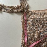 Free People  Boho Floral Long Sleeve Ruffle Mini Dress Size 0 | Cottagecore Fall Photo 7