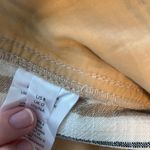 Anthropologie Maeve by Sutton Cotton Tapered Belt Neutral Stripe Cropped Pant, 8 Photo 10