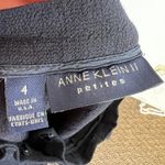 Anne Klein Vintage 100% Wool Pleated Trousers Blue Made in USA High Waist 90s Photo 6