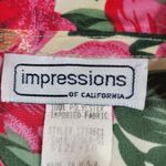 Impressions Vintage Womens Blouse 10 Pink Floral Crochet Lace Trim Collar Photo 1