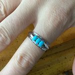 Sleeping Beauty Turquoise Sterling Silver Ring Size 9 Photo 3