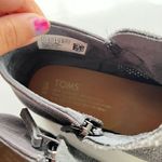 Toms  Boots Womens‎ 8.5 Deia Ankle Bootie Grey Suede Perforated Comfort 10011183 Photo 4