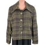 Pendleton NWT ‎ Plaid Blazer Fully Lined  Purple/Black/Green Size 16 Autumn Arbor Photo 11