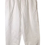 ZARA Paperbag Baggy Jeans White Ivory 4365/860/251 Size Large Photo 0