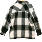 HFX Womens Green Plaid Flannel Snap Button Comfy Casual Fall Shirt Jacket Medium Photo 1