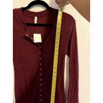 Free People  Shirt top Intimately Lounge soft Long Sleeves Size Small NEW Cardi Photo 5