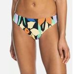 Roxy Juniors Bikini Bottom Color Jam Hipster Textured Floral Colorful XL Photo 0