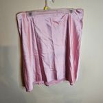 Satin Ballet Pink Skater Skirt With Black Roller Over Band Size 2X Photo 4