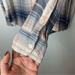 Lucky Brand Plaid Button-Up Shirt in Blue and Pink Size L Photo 2