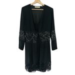 Vintage Niteline Black Sequin Lace Slip Dress & Jacket Size 12 Y2K 90s cocktail Photo 3