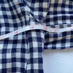 Cynthia Rowley linen gingham blazer, blue & white. 100% linen. NWOT. Size S Photo 7