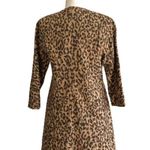 Carol Anderson by Invitation Animal Print Pockets Longer Duster Jacket Size XS Photo 4