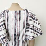 Anthropologie [] Akemi + Kin Jovanie Ruffle Sleeve Striped Tunic Dress Sz Small S Photo 3