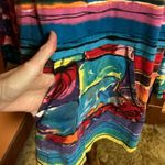 Vintage 90s Carol Little Rainbow Striped roo pocket top Size L Photo 5
