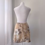 Vintage Y2K Wanted Clothing Company Tan Floral Print Micro Mini Skirt Size XS Photo 6
