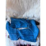 Twiggy London Blue Suede Women's Heeled Boots with Side Zipper and Buckle Detail Size 9.5 Photo 1
