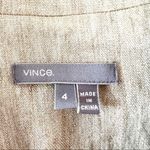 Vince Tan Linen Cotton Blend Blazer Photo 2