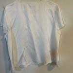 J.Jill White Boxy Cap Sleeve T-Shirt Style Top Photo 1