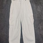 TNA Greenwich pant high waisted cargo pant women's size 4 White Photo 1
