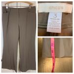 Chico's  3 Wide Leg Cropped Office Church Pants Womens XL Khaki DIY Hem‎ READ Photo 1