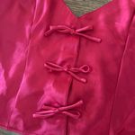 Frederick's of Hollywood Coquette Silky Cropped Camisole with Boys Adjustable Straps Size Medium Feminine Photo 2