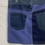joe's jeans Joe’s Jeans Daisy Blue Denim Patchwork Color Block Mini Skirt Size 28 Photo 5