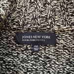Jones New York Signature Full Zip Up Sweater Bell Sleeves Pockets, Size MP Photo 1
