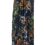 & Other Stories & Other Stories Womens Black Multicolor Floral Print Pleated Midi A-Line Skirt 4 Photo 1
