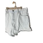 Levi's Levi’s Pinstripe‎ High Waisted Mom Shorts Size 32 Photo 1