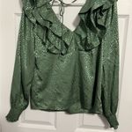 Hutch Green Ruffled Women's Top Photo 1