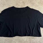 black cropped workout tee Size L Photo 0