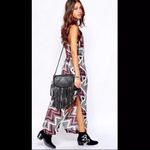 Free People  SERVES YOU RIGHT Maxi Split Aztec Bohemian Western Dress Size 0 US Photo 9