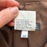 Giorgio Armani  Brown Wool Button Front Long Sleeve Jacket Size 40 Photo 6