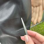 Banana Republic faux leather front black pants. Sz 6 Photo 8