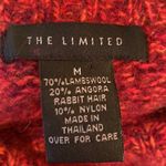 The Limited  Lambswool Angora Rabbit Hair Blend Roll Neck Knit Sweater Red Size M Photo 1