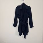ZARA trench style light weight jacket navy blue size M Photo 1