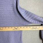 Madewell Women’s Sweater Pullover Purple Merino Wool Cotton Blend Ruffle Chunky Photo 7