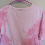 PINK - Victoria's Secret  tie dye short sleeve t-shirt with pocket in pink and black size XS. Photo 5