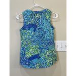Lilly Pulitzer Lilly Pulitzer Marlow Tank Top Lilly's Lagoon Print Notch Neck XS Style 12271 Photo 1