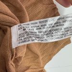 Zara‎ Sweater Womens Large Brown Knit Basic Fine Knit Top Lightweight Photo 5