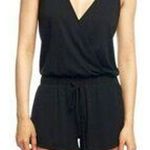 LBLC the Label Lauren Romper Drawstring Waist Pockets Black M Size M Photo 0