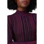 Herve Leger Hervé Léger Striped Sheath Knit Dress in Purple XSmall Womens Bodycon Photo 3
